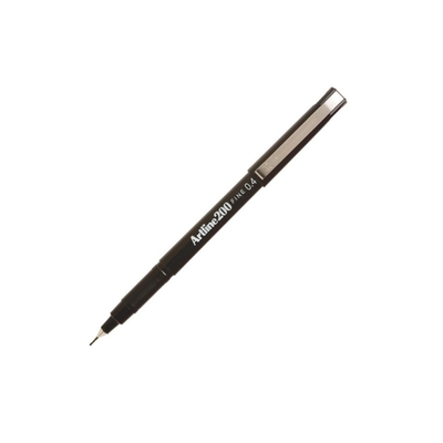 Black - Artline 200 Fineliner Pen 0.4mm