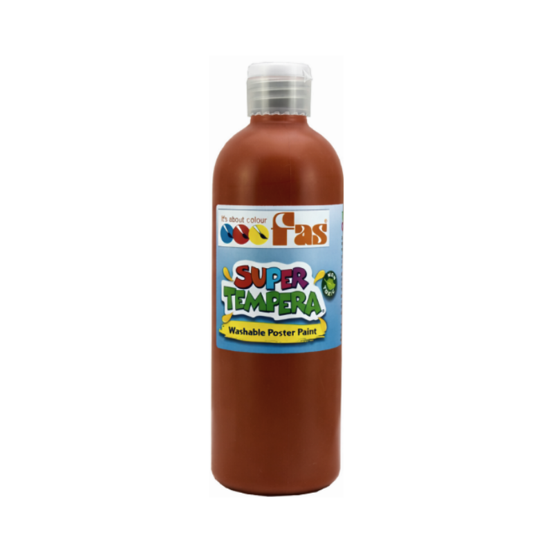 Burnt Sienna 500mL - FAS Super Tempera Poster Paint