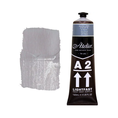 Warm Grey 120ml - Chroma A2 Acrylic Paint