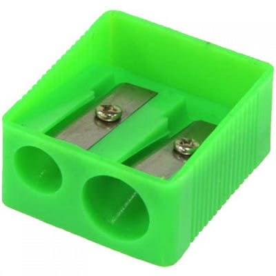 Plastic Pencil Sharpener - 2 Hole