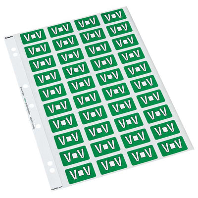 V - Codafile Labels 25mm - Pack of 5 Sheets