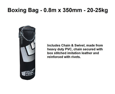 Boxing Bag - 0.8m x 350mm - 20-25kg