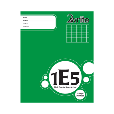1E5 - Exercise Book - 7mm Quad