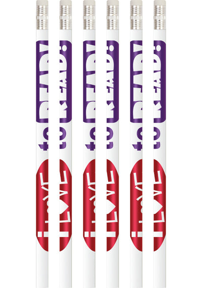 I Love to Read - Merit Pencils (Bundle of 10)