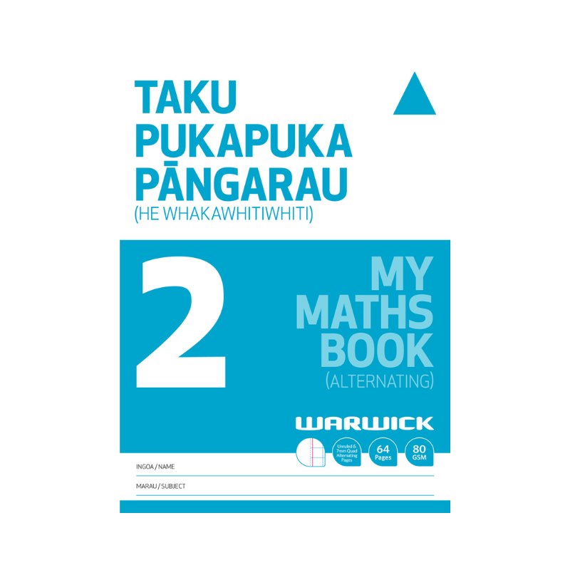 My Maths Book 2 Alternating Warwick (Blank/7mm Quad)