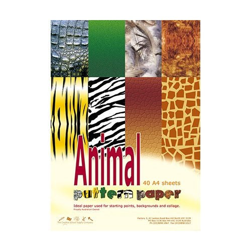 Pattern Paper A4, 40S Animal