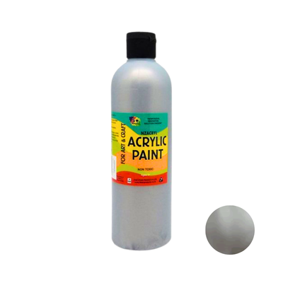 Metallic Silver 500mL - Metallic Acrylic Paint