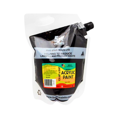 Black 1.5L - Acrylic Paint Pouch