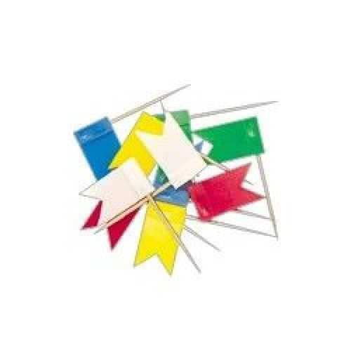 Esselte Flag Pins - Pack of 50 Assorted