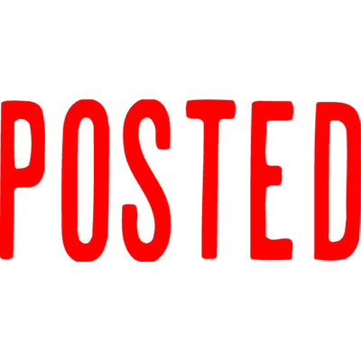 Self Inking Office Stamp - Posted Red