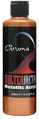 Copper 250ml - Chroma Molten Metals Acrylic Paint
