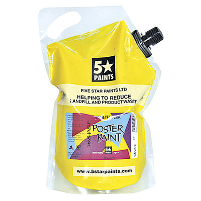 Yellow 1.5L - Star Tempera Poster Paint Pouch