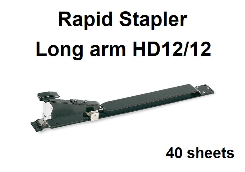 Rapid Stapler Long Arm Staplers 12/12 Black