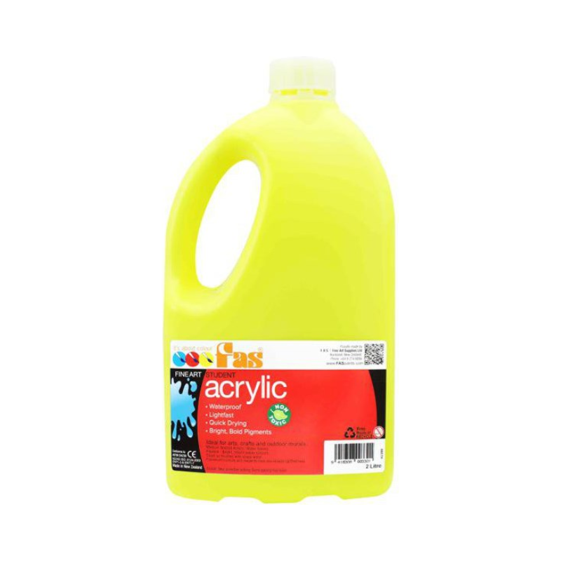 Fluoro Yellow 2L - FAS Student Acrylic Paint