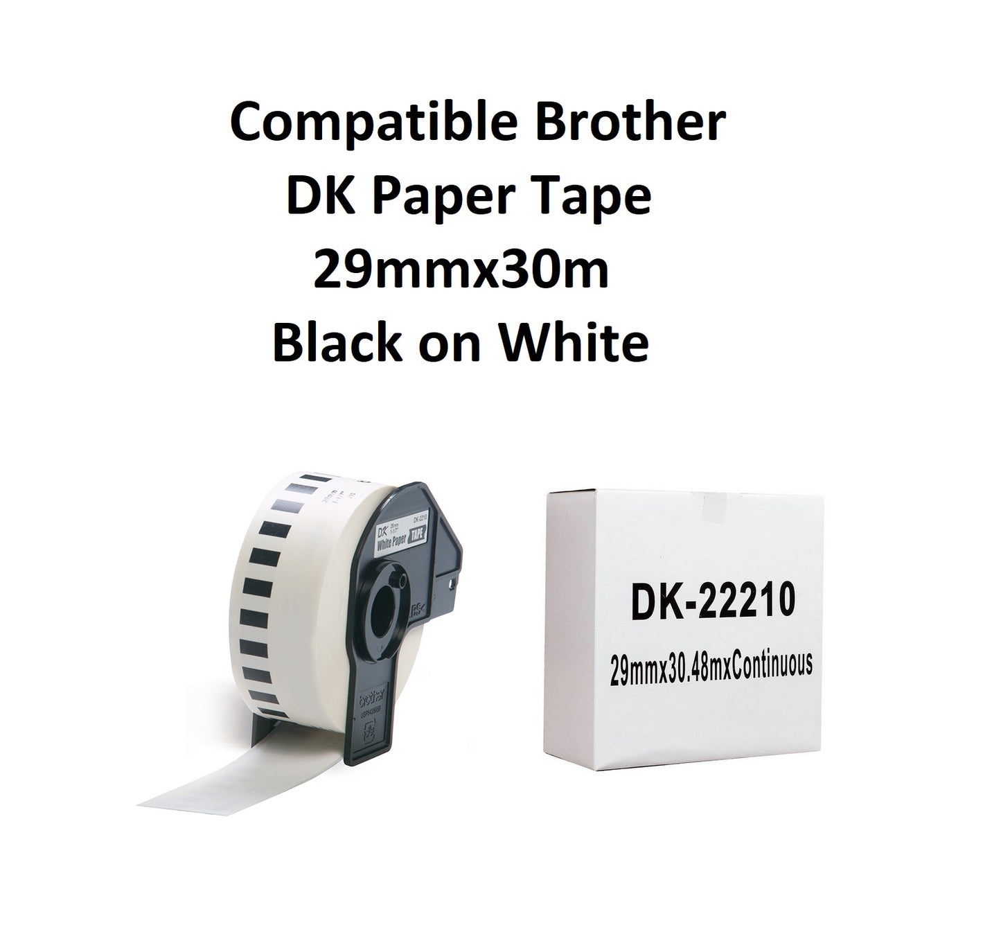 DK22210 Tape 29mm x 30m - Okin Compatible Brother DK Tape