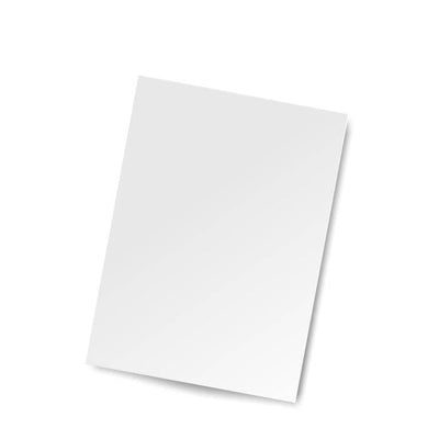 A5 White Card