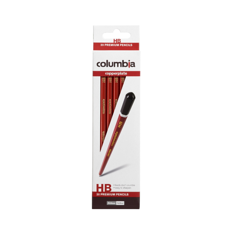 Columbia Copperplate Pencils - Box of 20 - HB