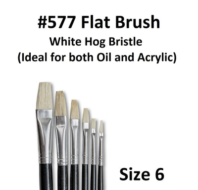 Size 6 - Eterna 577 Flat Brush