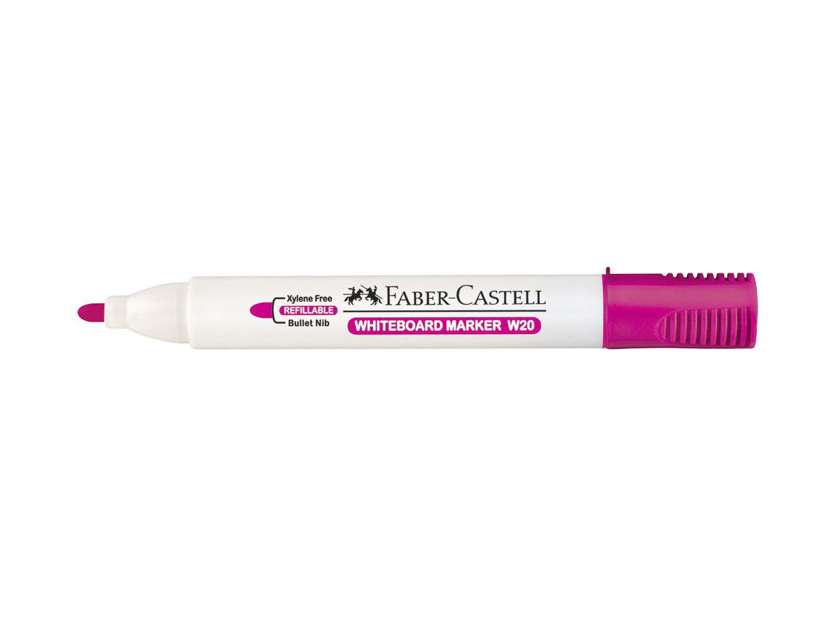 Pink - Bullet tip - Faber Castell Whiteboard Markers