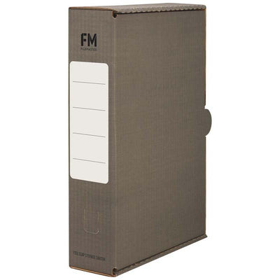Grey - Coloured Foolscap Storage Box (File Box)