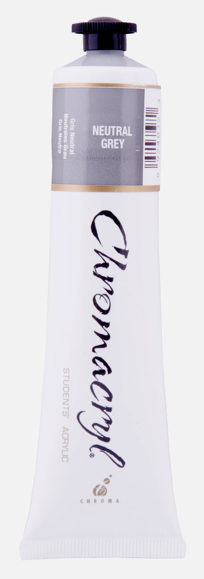 Neutral Grey 75ml - Chromacryl Acrylic Paint