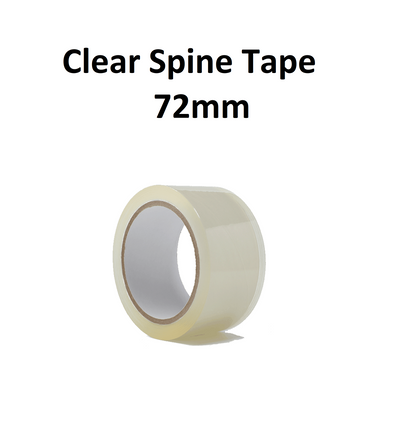 Clear Spine Tape - 72mm x 50m
