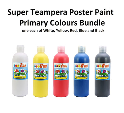 Primary Colour Bundle 500mL - FAS Super Tempera Poster Paint