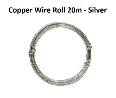 Silver - Copper Wire Roll 20m