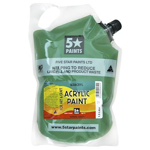Green Deep 1.5L - Acrylic Paint Pouch (NZACRYL)