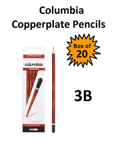 Columbia Copperplate Pencils  - Box of 20 - 3B
