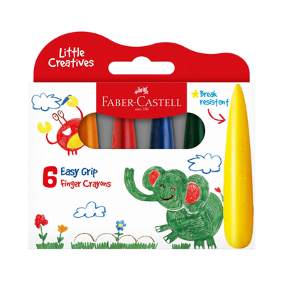 Faber Castell First Grip Crayons - Pack of 6