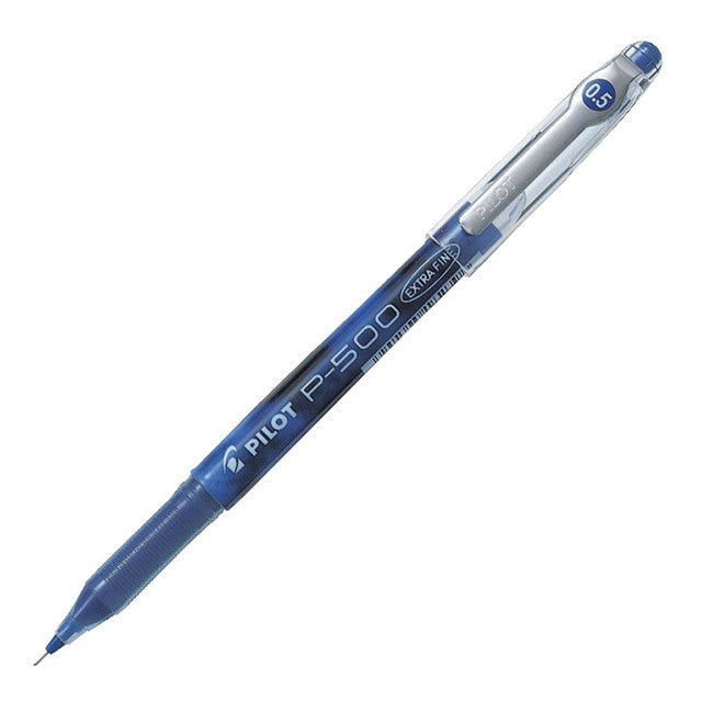 Blue - Pilot P500 Gel Pen - Extra Fine Tip