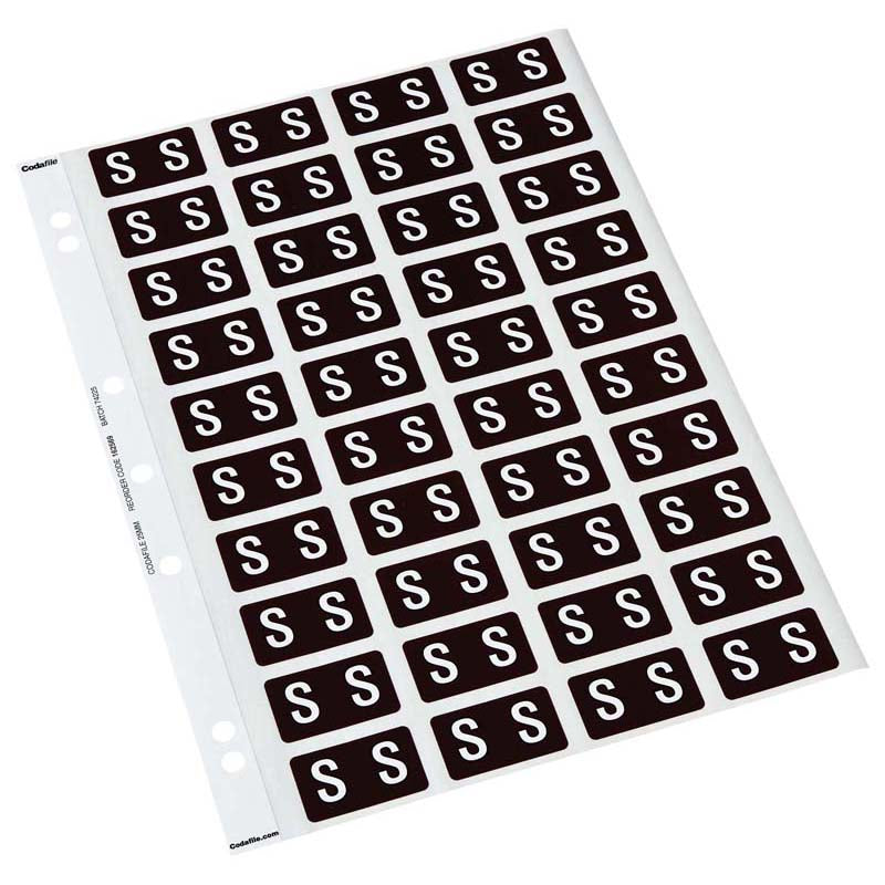 S Codafile Labels