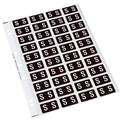 S - Codafile Labels 25mm - Pack of 5 Sheets