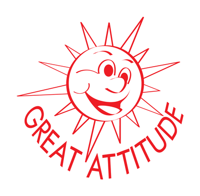 Great Attitude Sun - Merit Stamp
