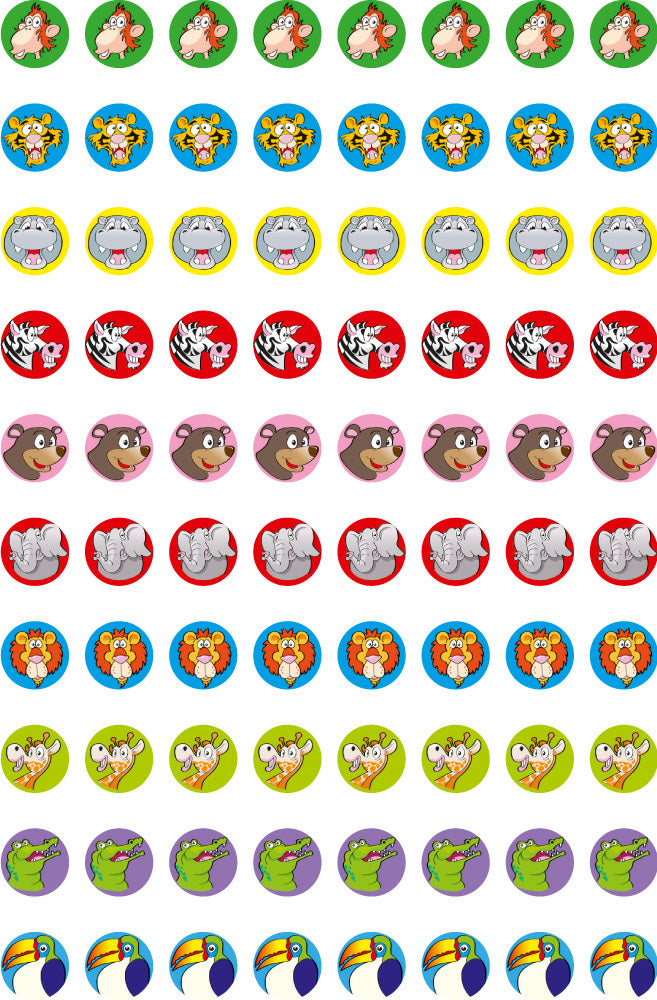 Zoo - Dynamic Merit Stickers (Pack of 800)