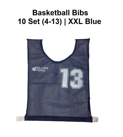 Basketball Bibs - 10 Set (4-13) | XXL Blue