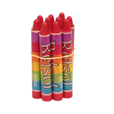 Retsol Soft Wax Crayon - Vermillion 10's