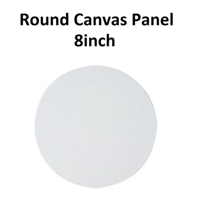 8 inch - Round Canvas Panel