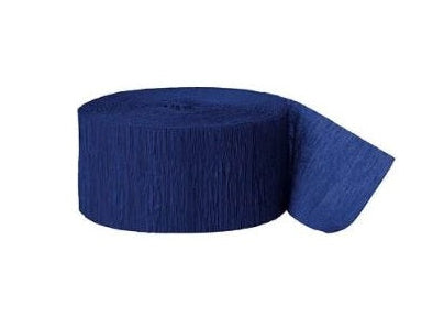 Blue Crepe Streamers
