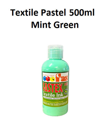 Pastel Green (Mint) 500mL - FAStex Textile Inks