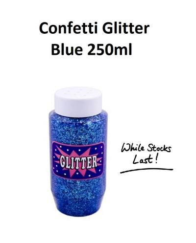Blue 250ml - 250ml - Confetti Glitter