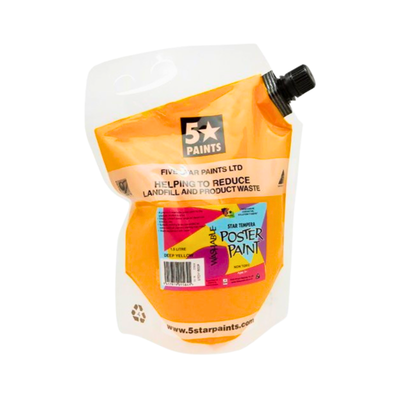 Deep Yellow 1.5L - Star Tempera Paint Pouch