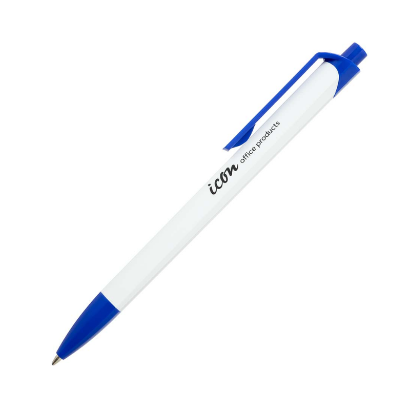 Blue - Icon Triangular Barrel Ballpoint Pen