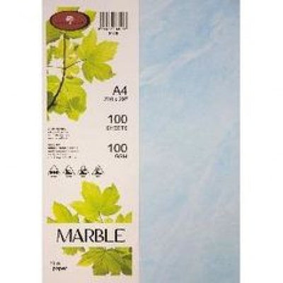 Blue - A4 Marble Paper 210gsm - 100's