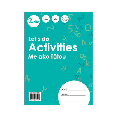 Te Reo - Let's Do Activities Book - 7mm Lined/Blank Alternate