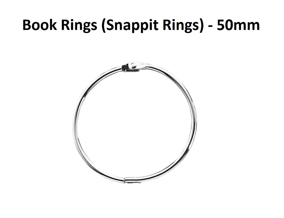 Book Rings (Snappit Rings) - 50mm