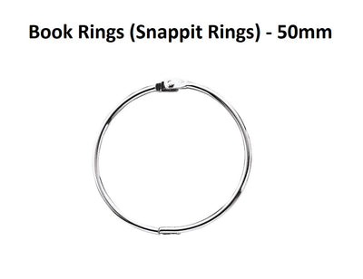 Book Rings (Snappit Rings) - 50mm