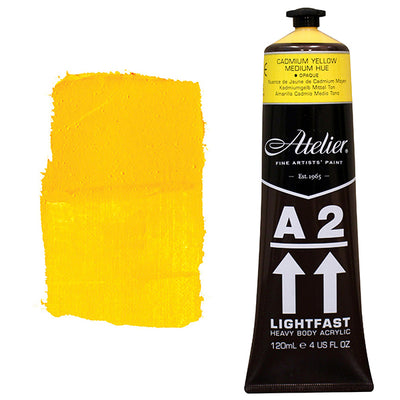 Cadmium Yellow Medium 120ml - Chroma A2 Acrylic Paint