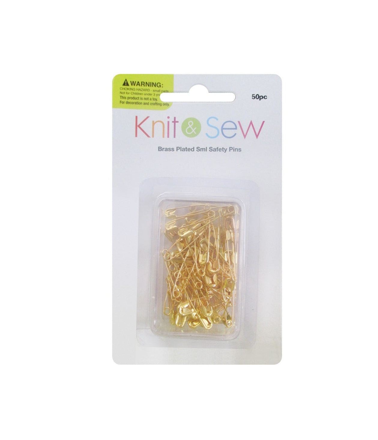 Safety Pins Brass